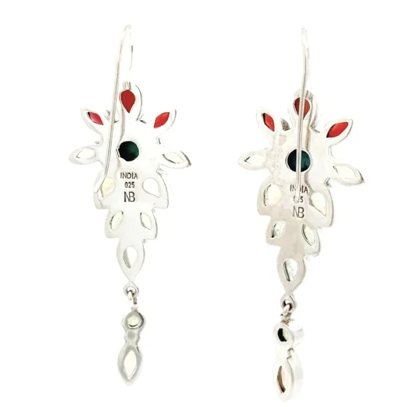 NICKY BUTLER LIMITED EDITION RAJ COLLECTION 925 Sterling Silver NB Earrings 3